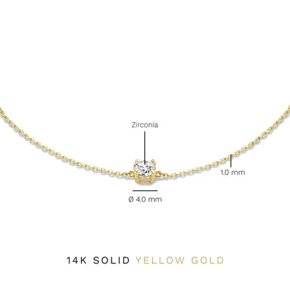 Pulsera Cléa Stone | Oro blanco