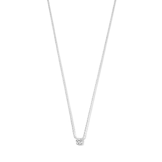 Collar Cléa de Piedra | Oro blanco