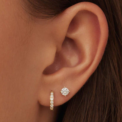 Juego de aretes Dara Brillane Stone | Oro