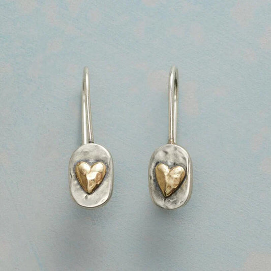 Aretes Golden Heartlace | Oro
