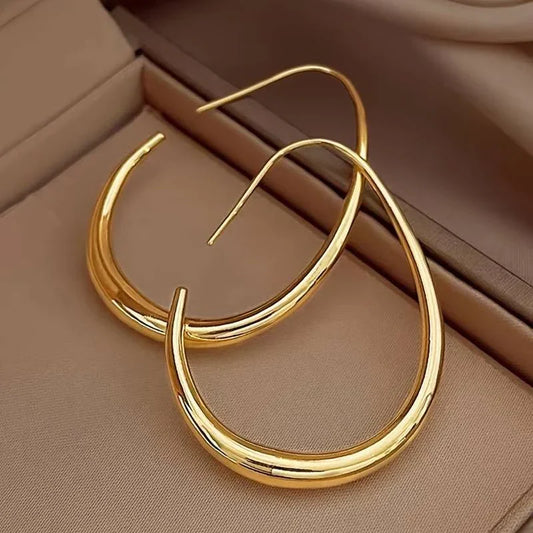 Aretes de aro de oro antiguo - Oro