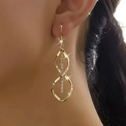 Aretes de espiral Sunbeam - Oro