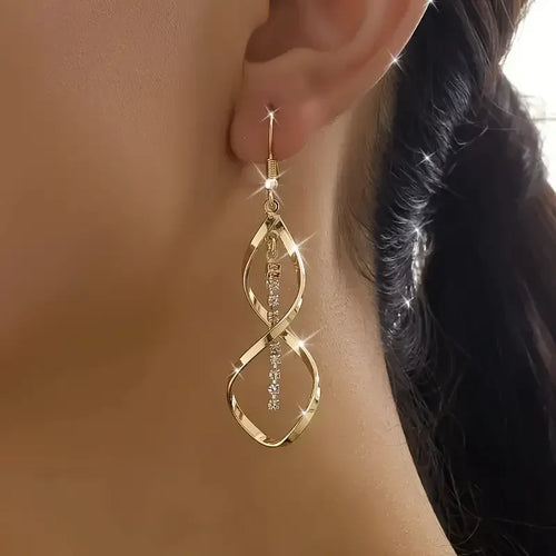 Aretes de espiral Sunbeam - Oro