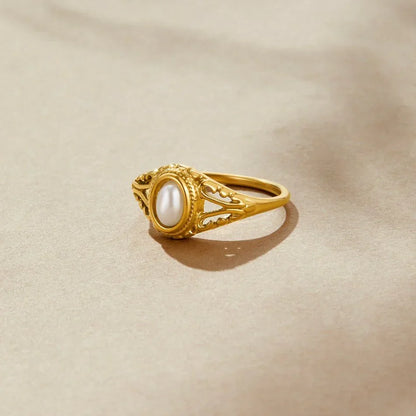 Anillo de perlas atemporal Zavienne | Oro