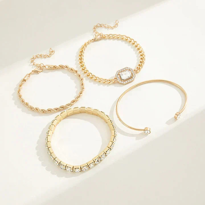Set de pulseras Domitia Calvina | Oro