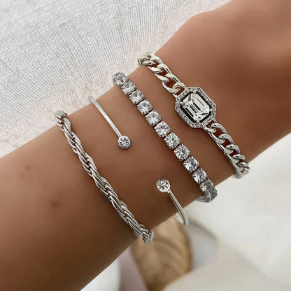 Juego de pulseras Domitia Calvina | Oro blanco